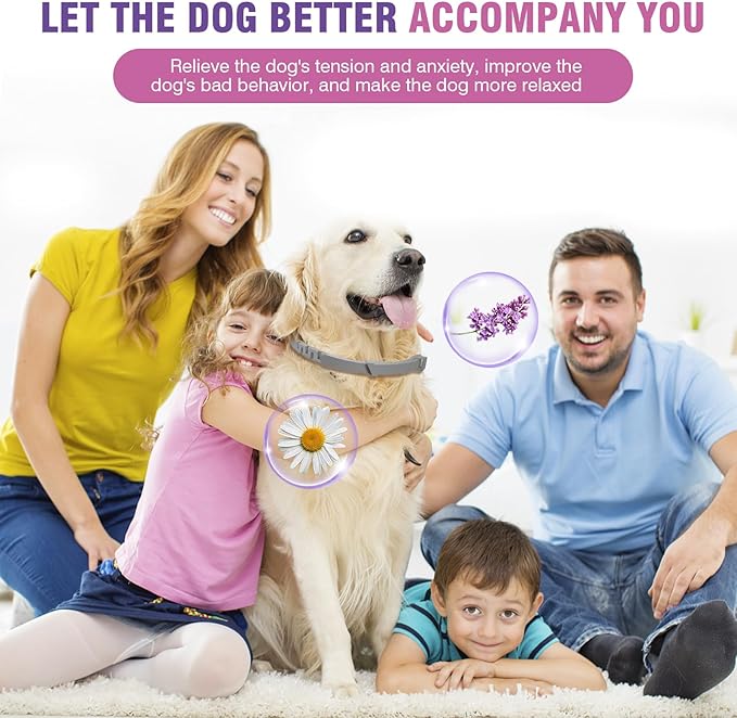 Calming Collar for Dogs 4 Packs Dog Pheromone Calm Collars Relief Anxiety Stress Separation Lasts 60 Days Relieve Bad Behavior 25 Inches Size Flexible Adjustable for All Small Medium and Large Dog - Image 6