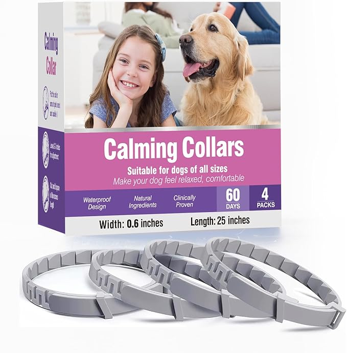 Advanced Dog Calming Collars 4-Pack