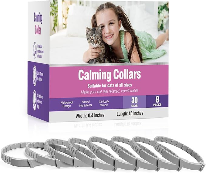 Premium Cat Calming Collars 8-Pack